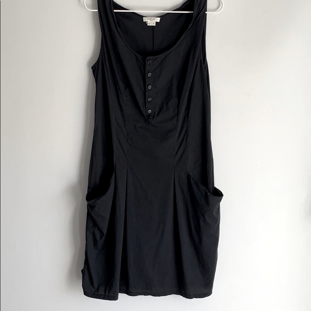Helmut Lang layered cotton dress with pockets!
